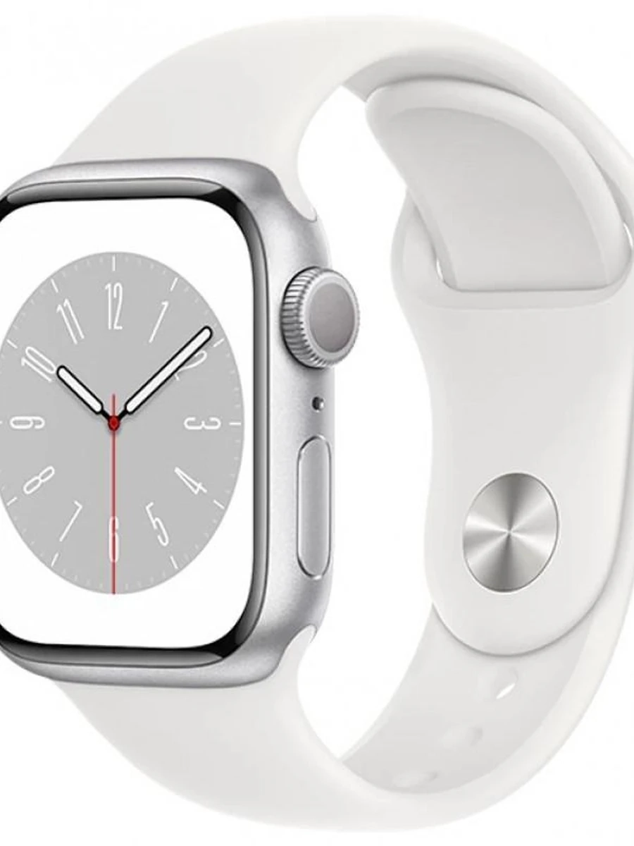 Apple Watch Series 8 41mm Aluminum Case GPS Sport Band Silver