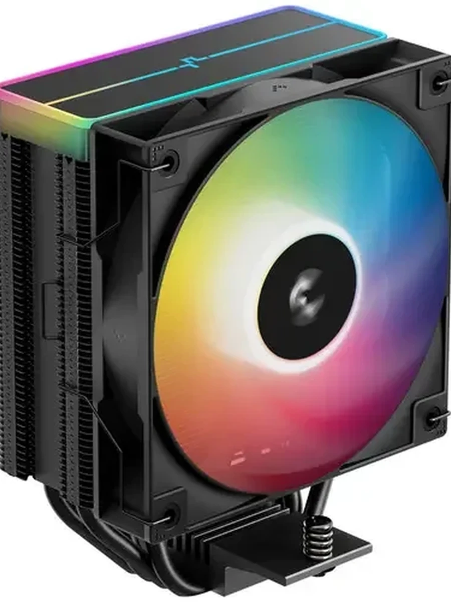 Кулер DEEPCOOL AG400 BK ARGB V2 (4 heat pipes, 500-1200 rpm, 31.6 dBa, 4-pin)