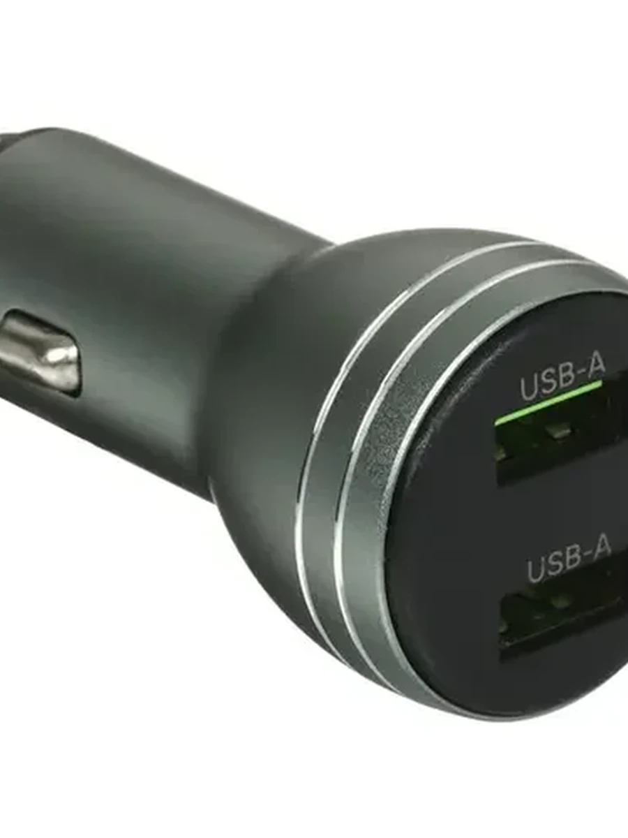 АЗУ DEXP D302AQCMG (30W, 2xUSB, QC, металл, серый)
