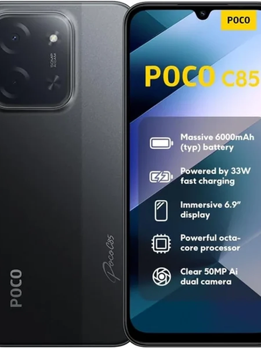 Xiaomi POCO C85 6GB / 128GB (Чёрный / Black)