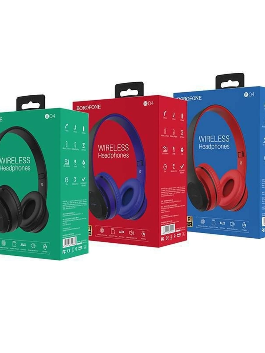 Большие Блютуз Наушники От фирмы BOROFONE Модель: BO4