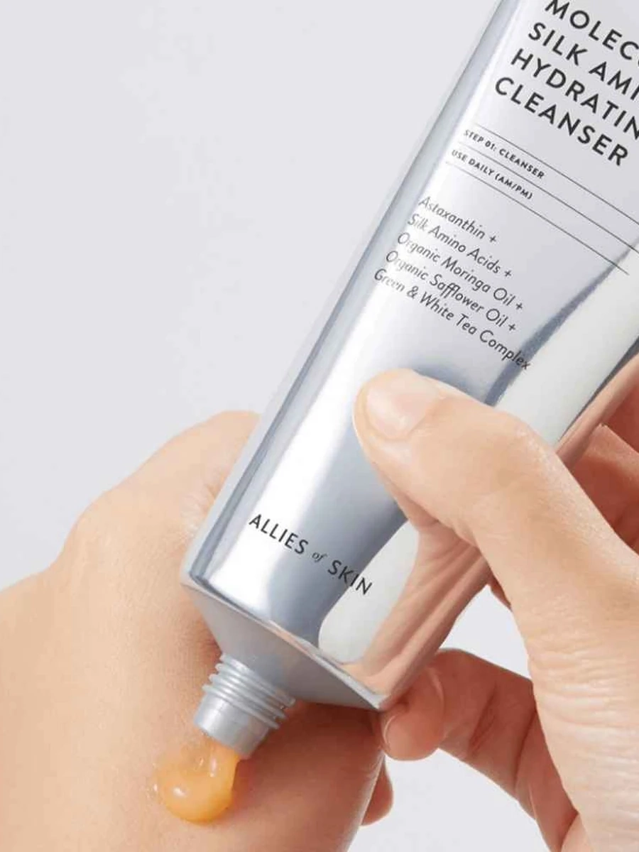 ALLIES OF SKIN MOLECULAR SILK AMINO HYDRATING CLEANSER 100ML