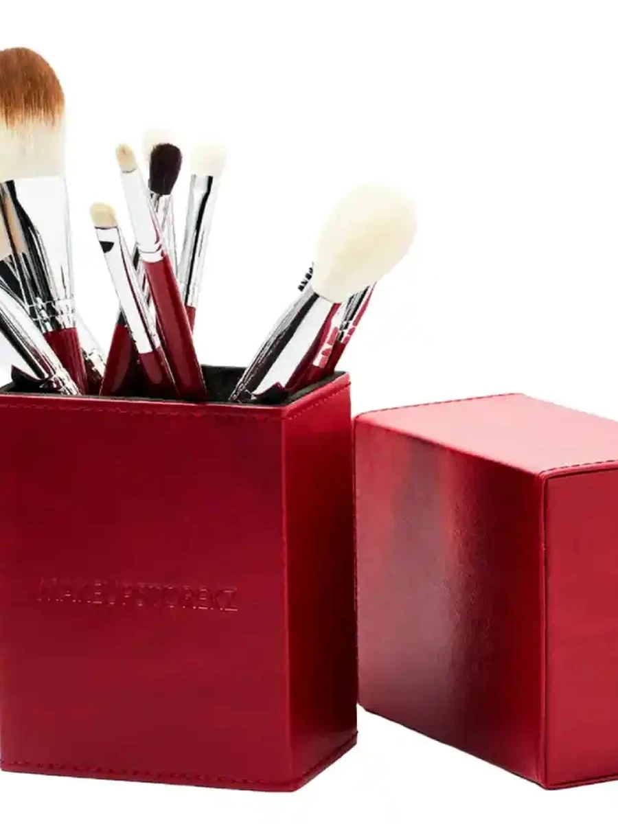 MAKEUPSTOREKZ BRUSH SET RED 12 PCS