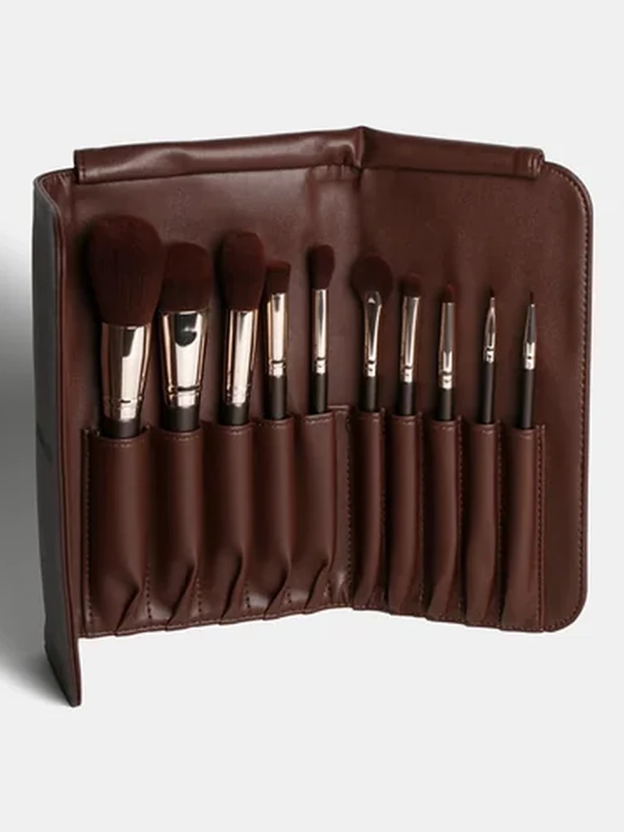 Набор кистей INGLOT BRUSH SET IN A CASE (CHOCOLATE)