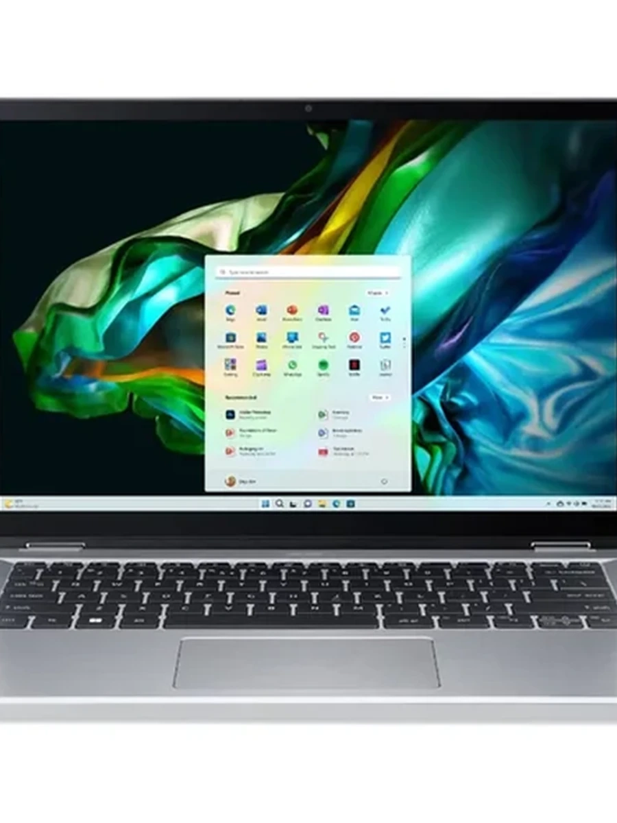 Ноутбук Acer Spin 3 [14"], (Intel Core i5-1235U 10/12, 4.40ГГц, 12МБ, 10нм), 8ГБ DDR4, 500ГБ NVME, 14" IPS + Touch 1920x1080, WIN11HOME, Серебристый
