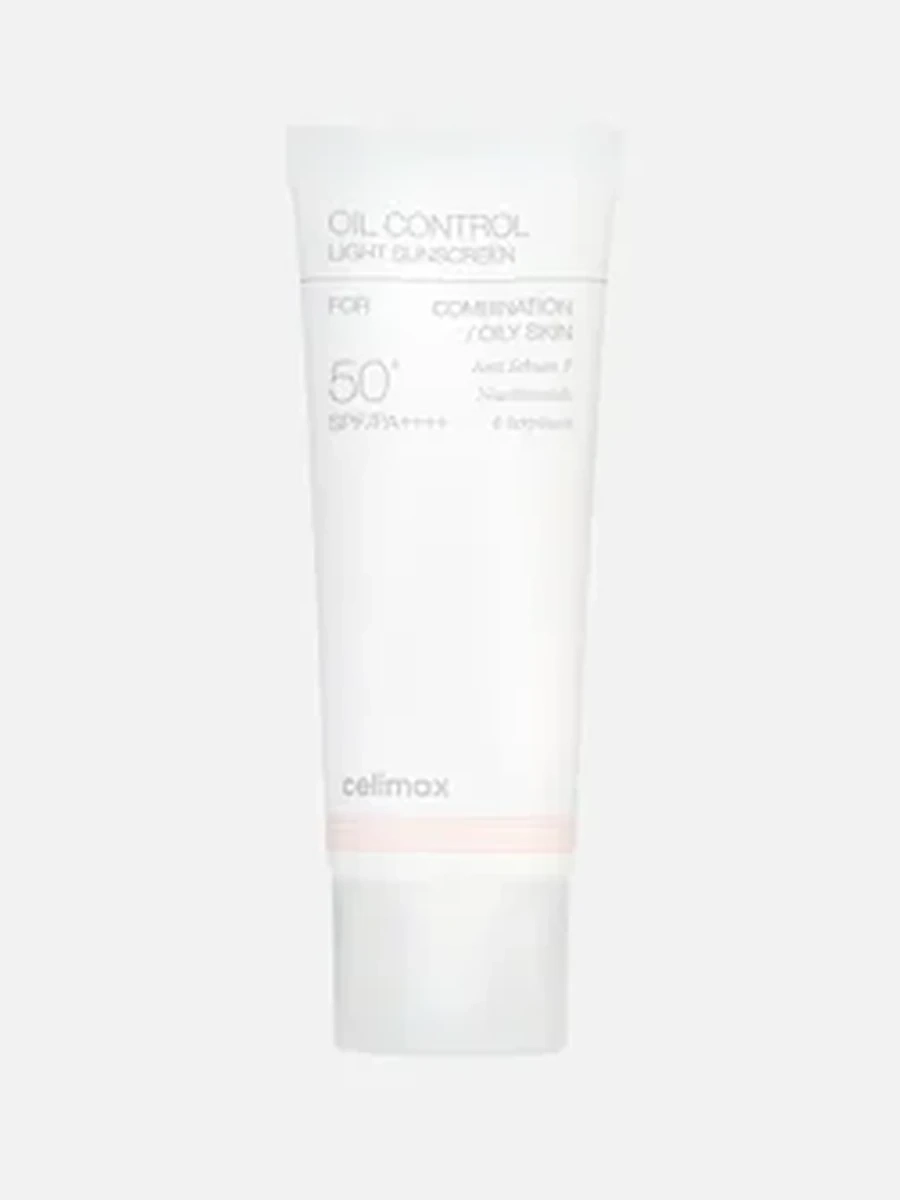 Лёгкий солнцезащитный крем для жирной кожи Celimax Oil Control Light Sunscreen SPF50+ PA++++