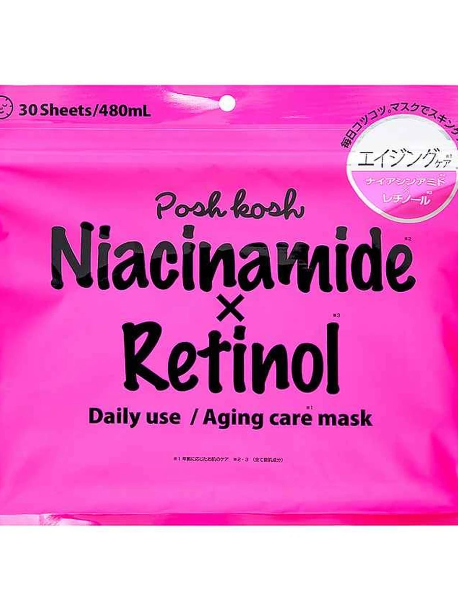 JAPAN GALS POSH KOSH NIACINAMIDE+RETINOL 30шт