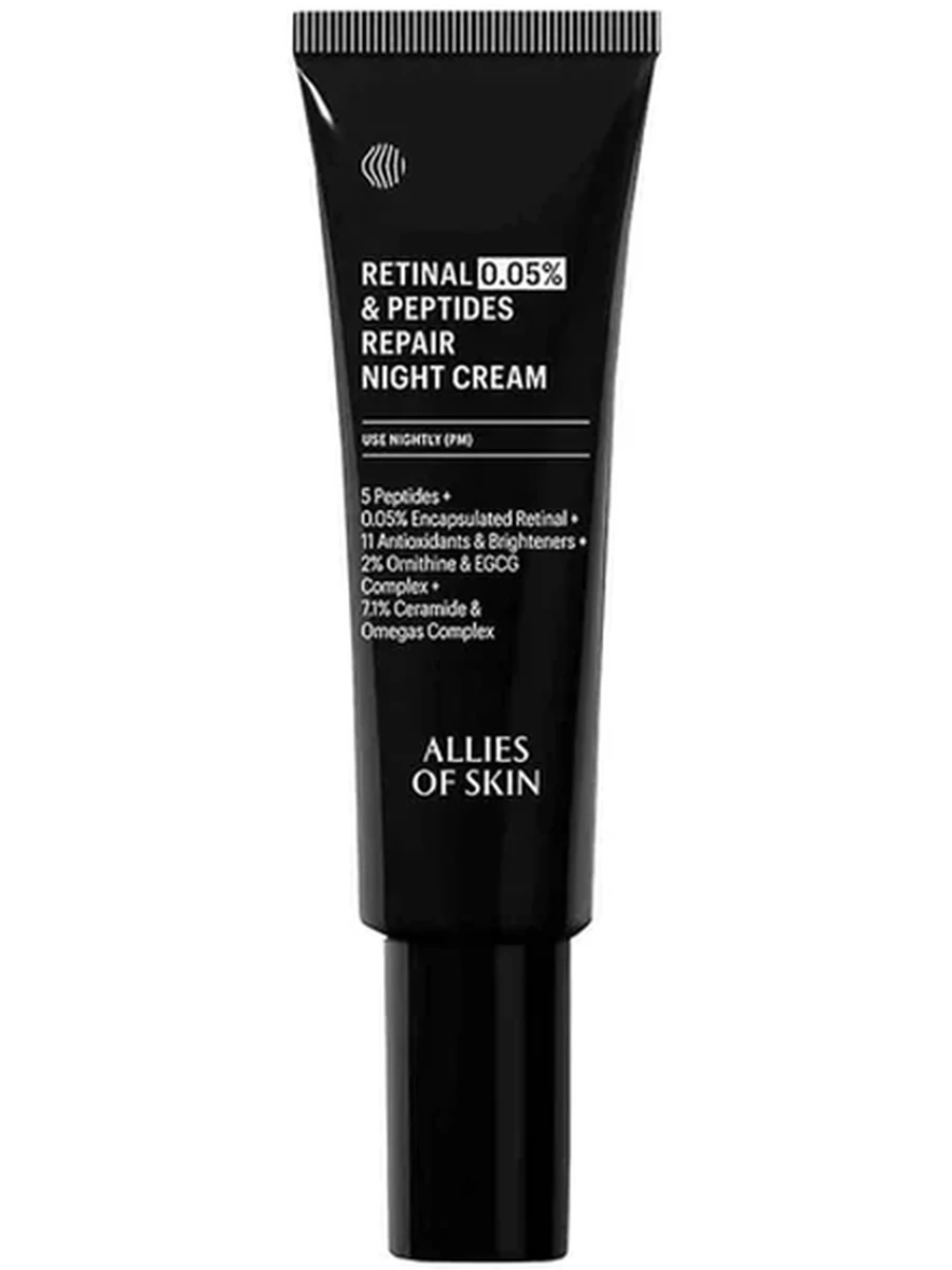 ALLIES OF SKIN RETINAL 0.05%&PEPTIDES REPAIR NIGHT CREAM 48ML