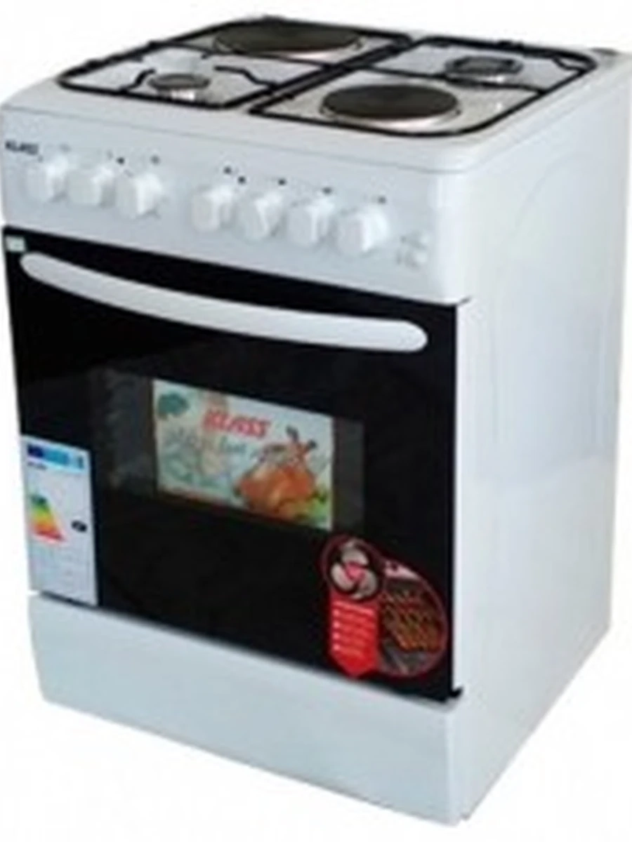 Плита комбинированная Klass TE-6622F white