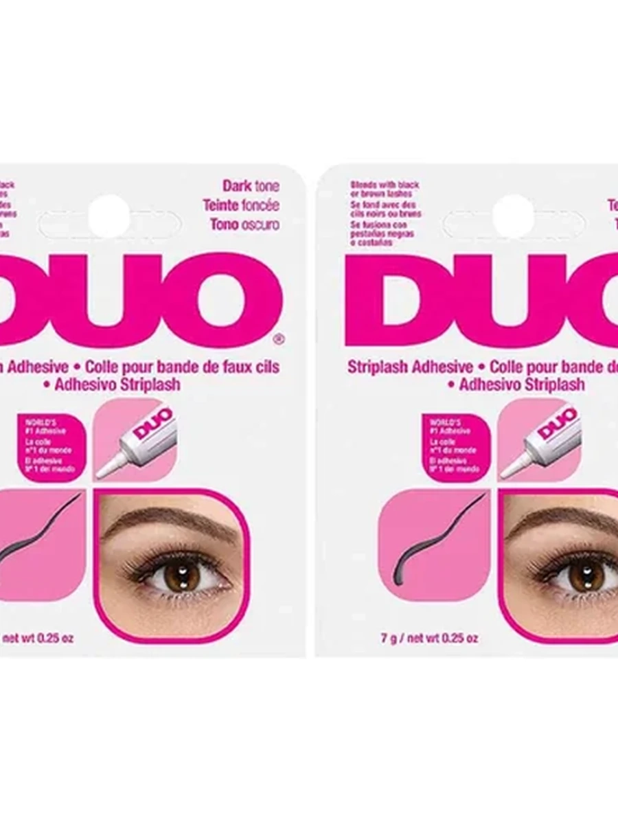 DUO STRIPLASH  ADHESIVE DARK TONE 14G