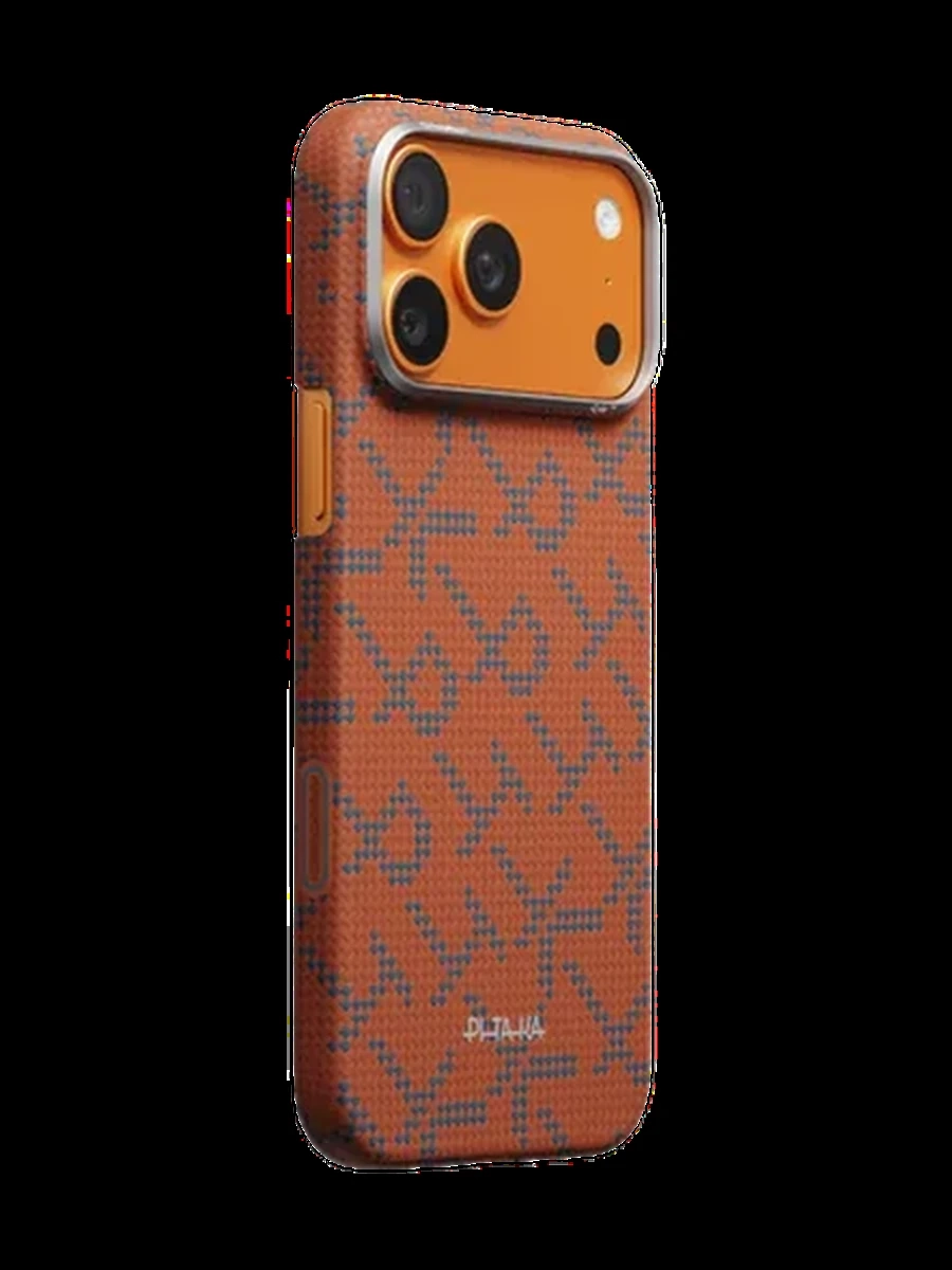 Pitaka чехол ультра-тонкий MagSafe 17 Pro Max Blue Orange
