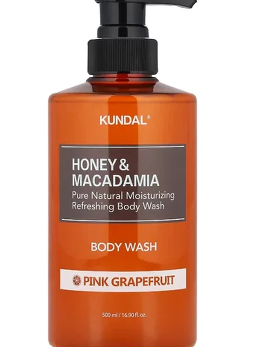 Honey & Macadamia Body Wash Pink Grapefruit 500ml