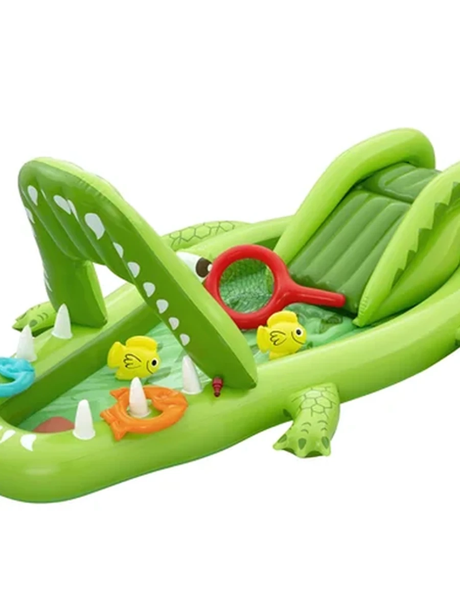 Надувной водный игровой центр Крокодил Bestway 234x163x87 см
