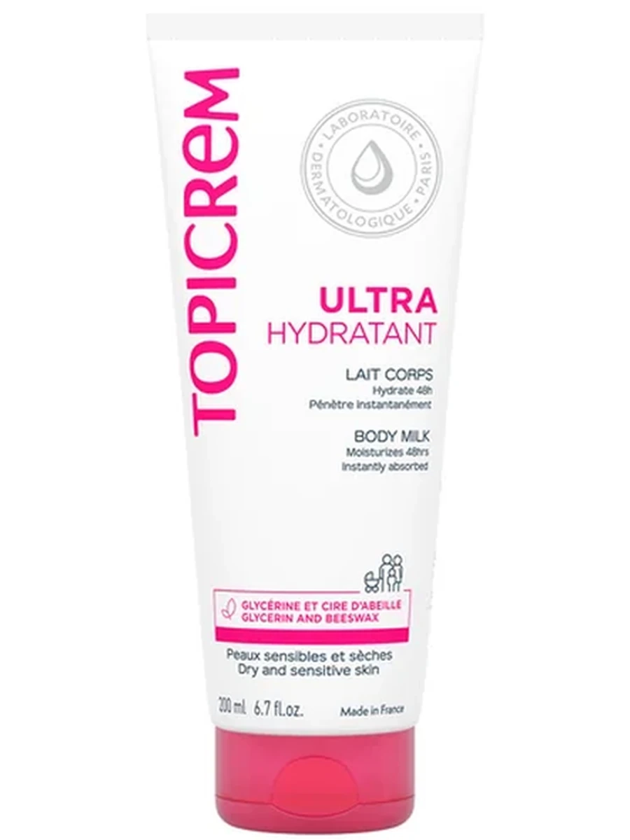 Topicrem Ultra Hydratant Ультра-увлажняющее молочко для тела 200мл
