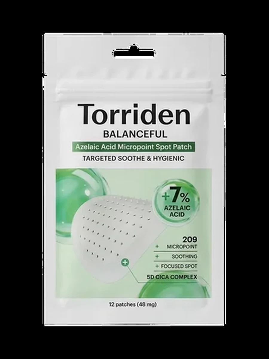 Локальные патчи от акне Torriden Balanceful Azelaic Acid Spot Patch