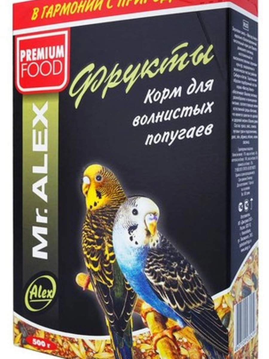 Mr.ALEX корм для попугаев ФРУКТЫ