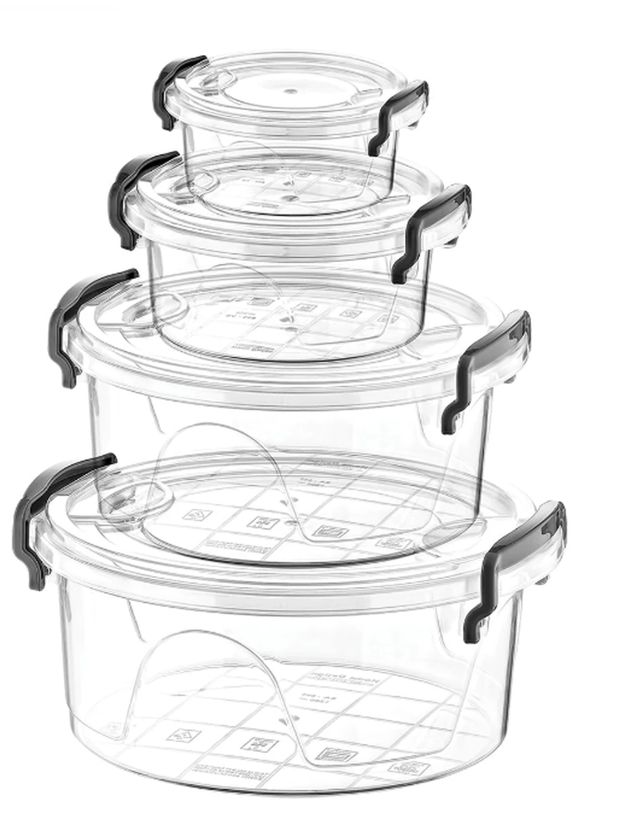 Пищевой контейнер круглый.  SA-698.