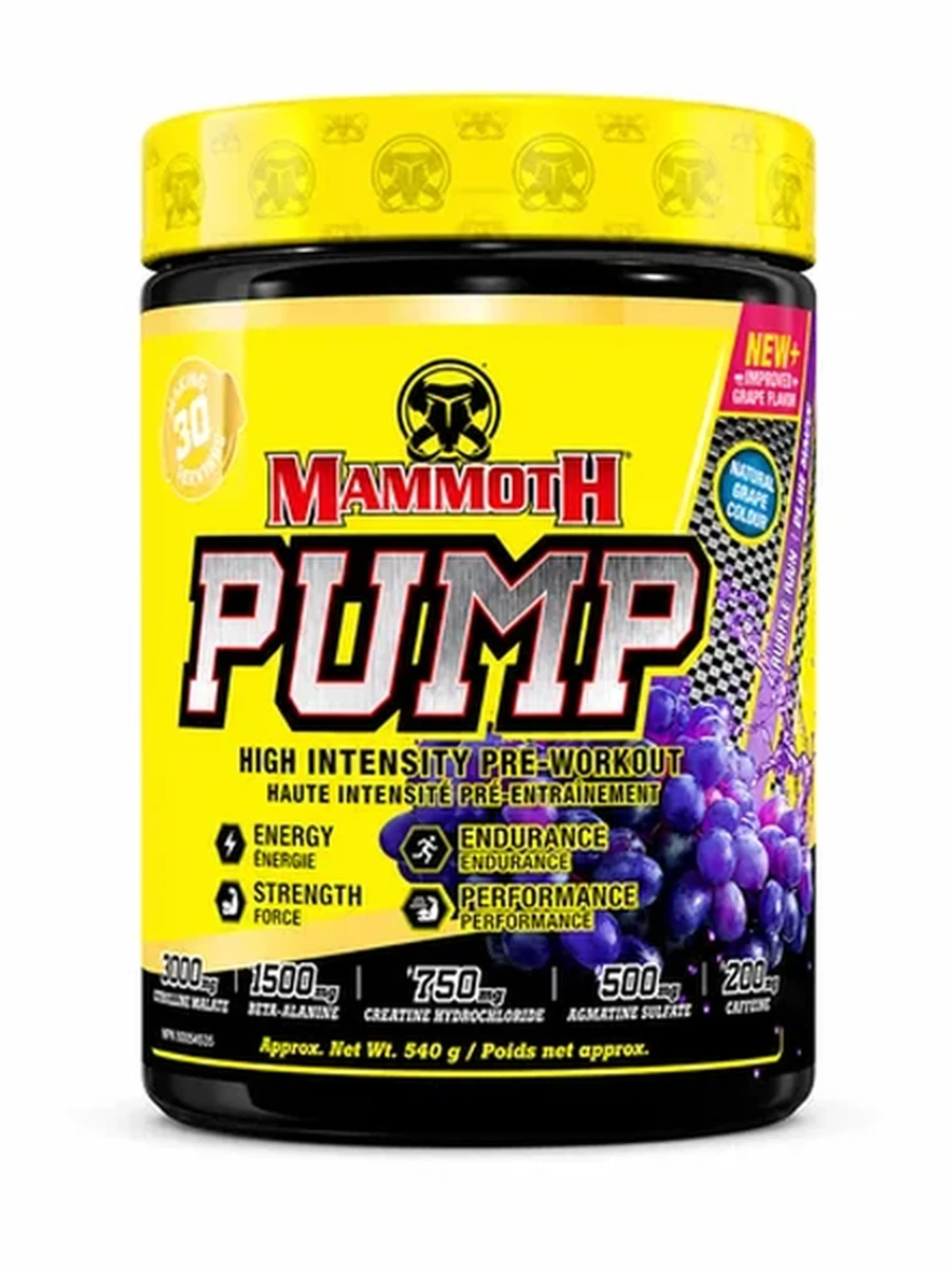 Pre-workout MammotH PUMP 60 порц.