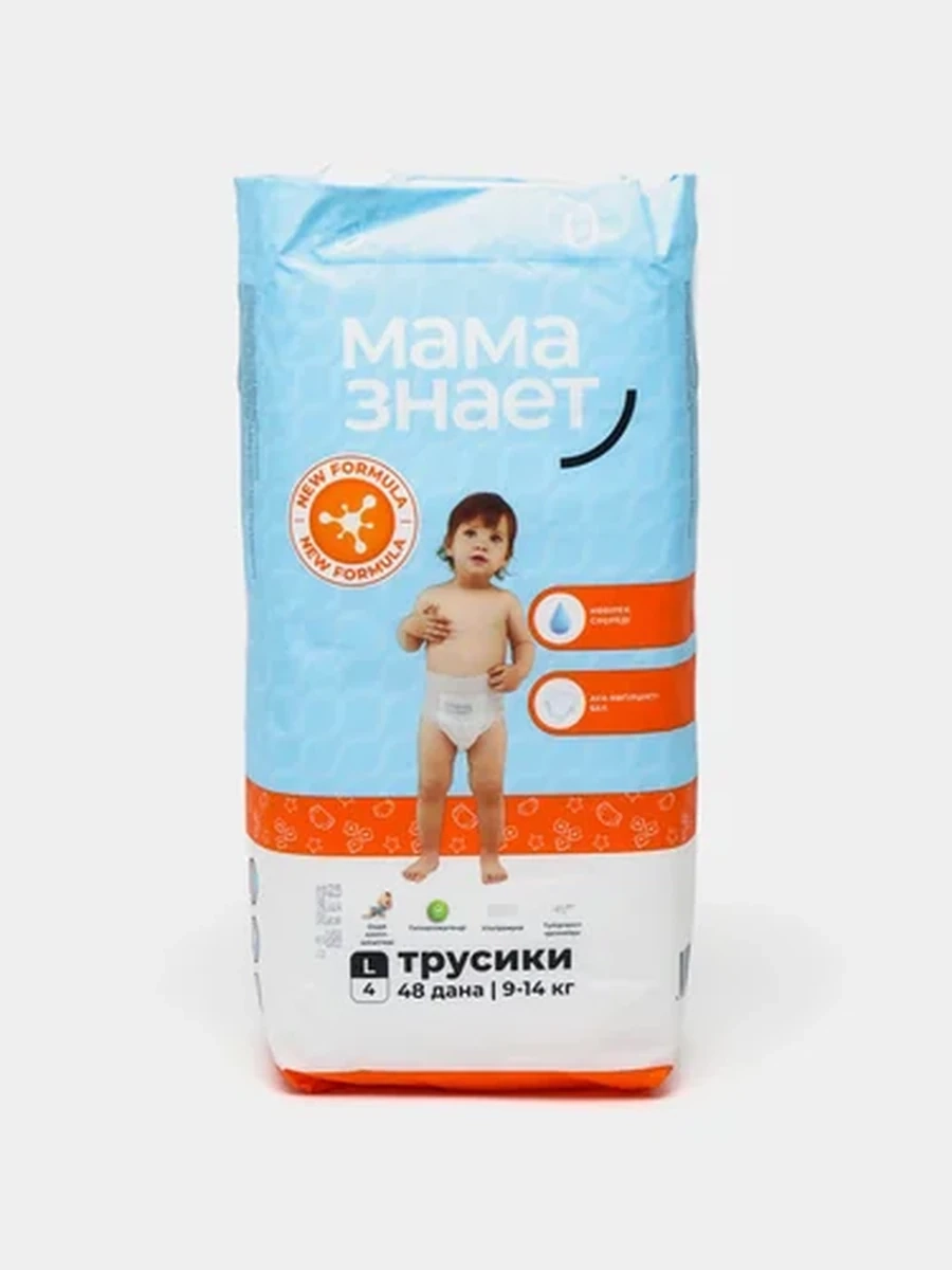 Детские Трусики Мама Знает L (4) 48 шт