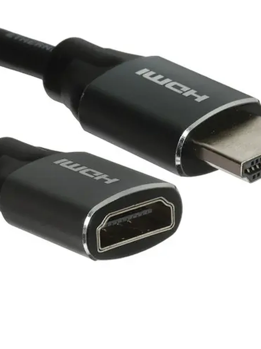 Кабель удлинительный HDMI (M) - HDMI (F) DEXP 3m D-8KU30 [ v2.1, коннектор PVC/TPE, оболочка PVC, круглый]