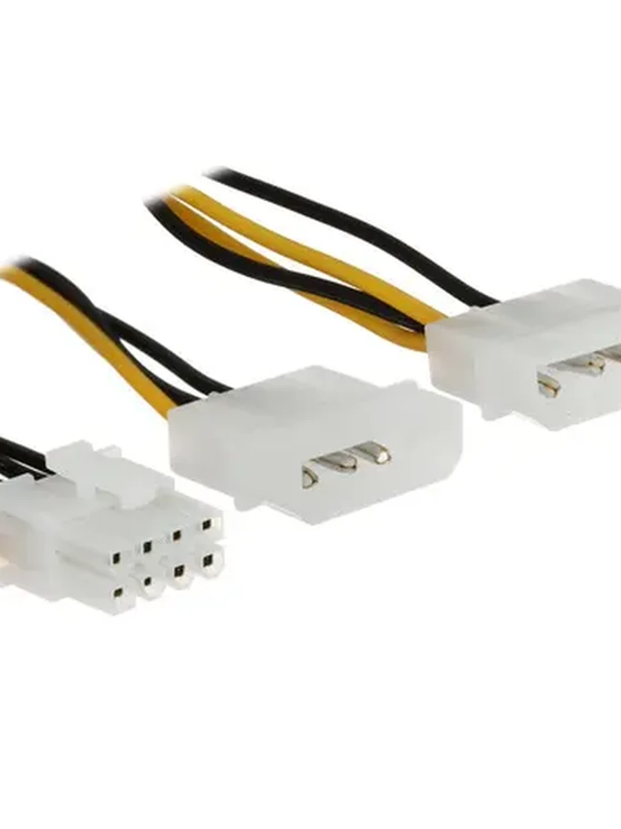 Переходник питания Aceline 2xMolex(M) - PCI-E 8pin(F) [0.15 м, 18 AWG, видеокарта]