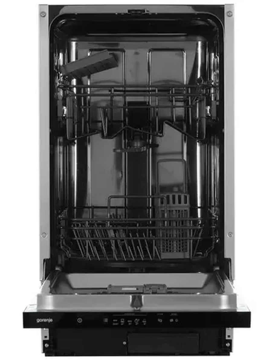 Встраиваемая посудомоечная машина Gorenje GV522D15 [45 см, 9, пр.-5, полная (корпус+шланг), конденсац., черный]