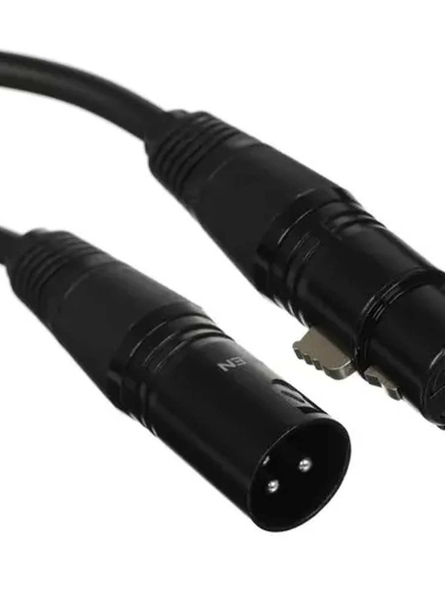 Кабель XLR (M) - XLR (F), 1m, Ugreen [AV130], Черный