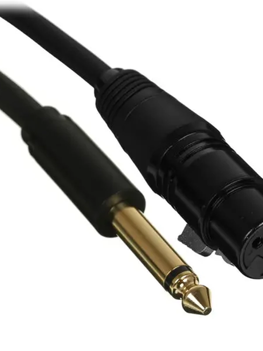 Кабель 6.3 Jack (M) - XLR (F), 5m, Ugreen [AV131], Черный