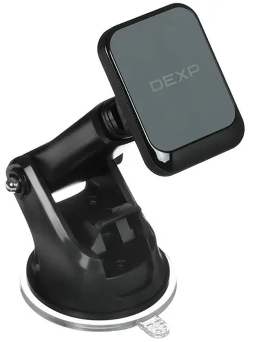 Автомобильный держатель DEXP i01-S02+ [телескопическая штанга, крепление 3 в 1, магнит, пластик, черный]