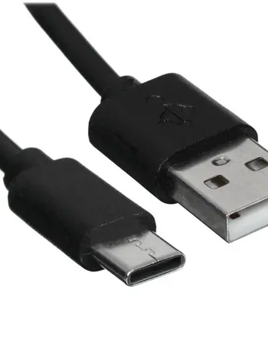 Кабель USB-C - USB 2.0 Aceline ( 2м, 2,1А, Круглый, PVC оболочка, PVC коннектора, Черный)[FDC2A0PP20RBHC]