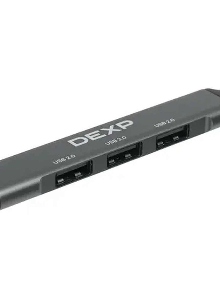 USB-разветвитель DEXP (DUH-DHLB027) [2.0/3.0, 4-Port, кабель 11 см, Type-C]
