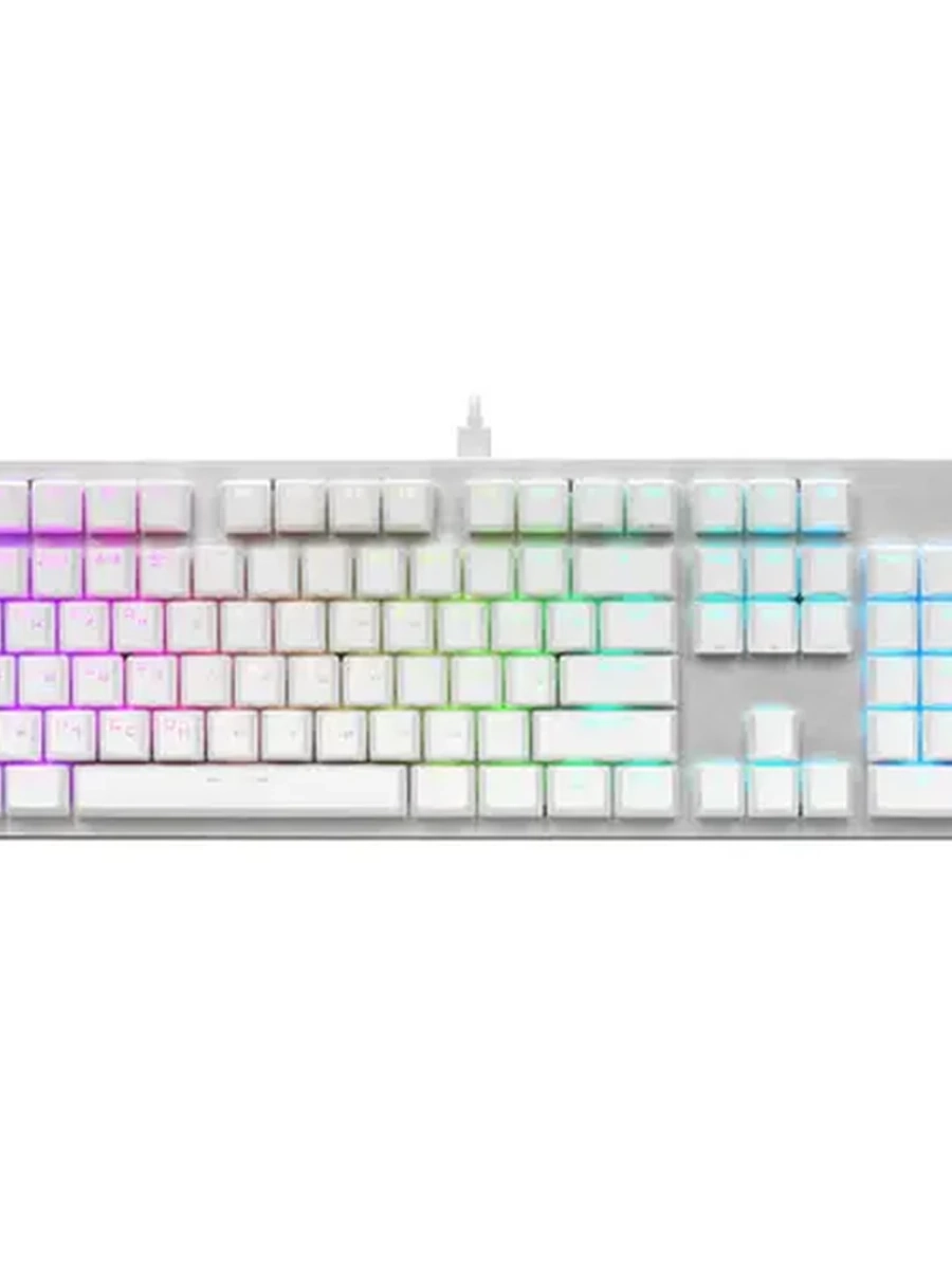 Клавиатура проводная ARDOR GAMING Blade V2 (AG-ODM-BV2-PLUM-W) [механическая, ARDOR Plum, 104кл, PBT, RGB] Белая