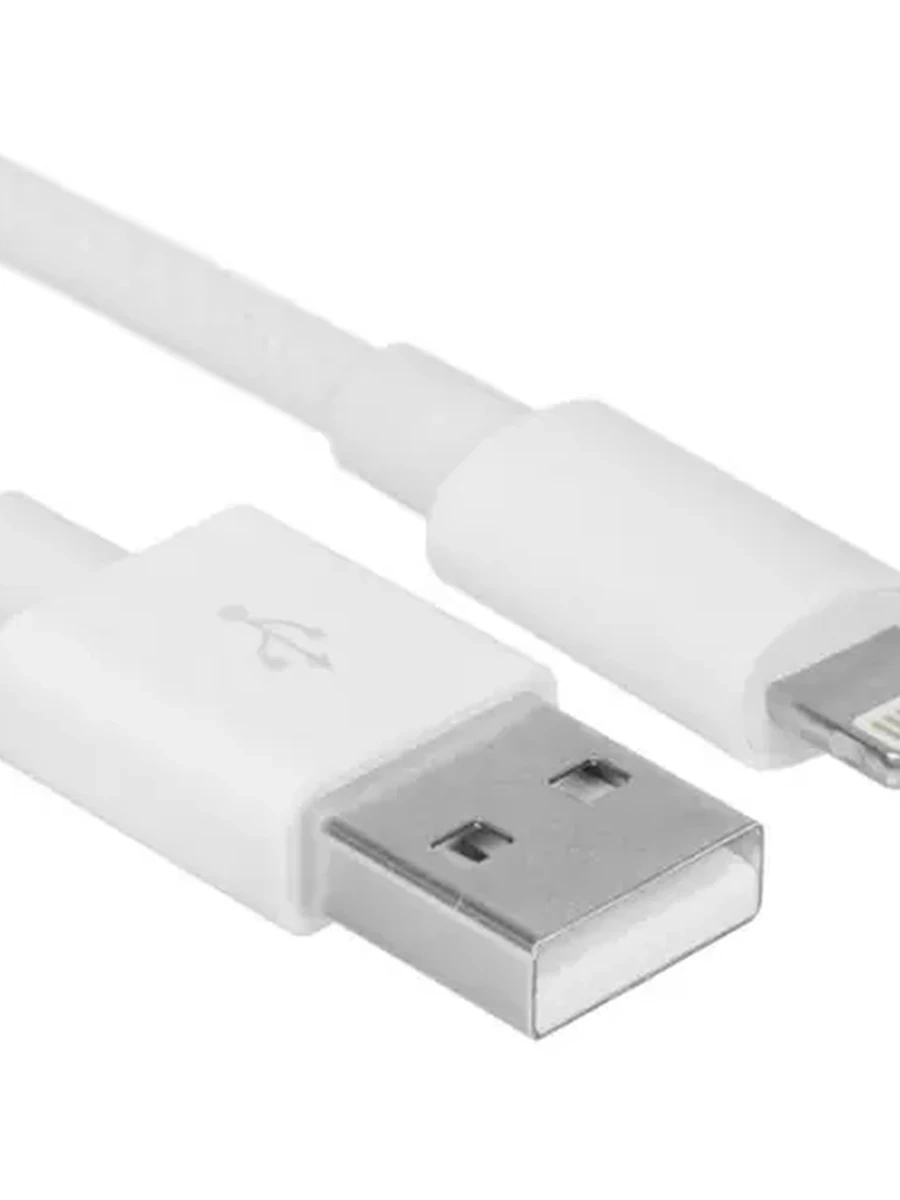 Кабель 8 pin - USB 2.0 DEXP (1,8м, 2,4A, круглый, нейлоновая оплетка, PC коннекторы, белый, обычный)[DD82A4NPL18RWGB]