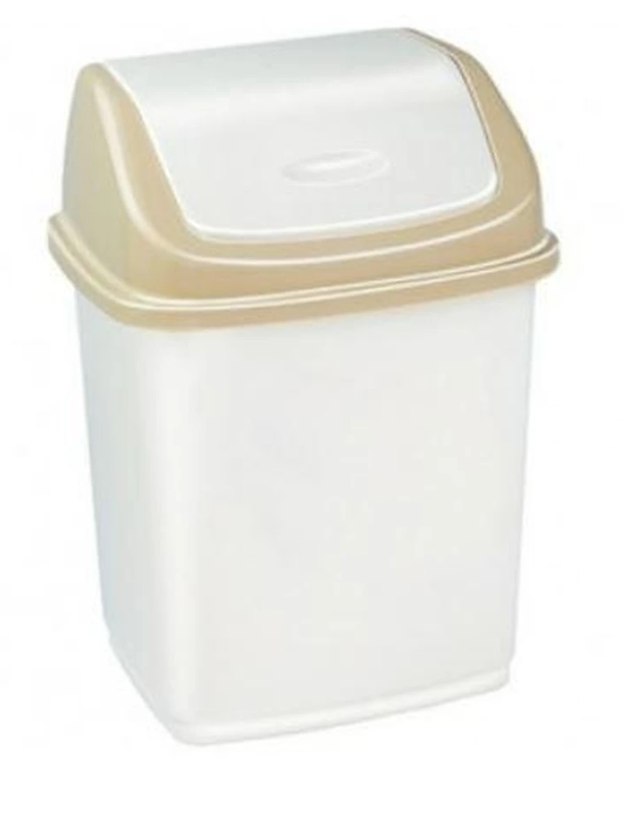 Контейнер для мусора Ромашка 35 л с перекидным верхом