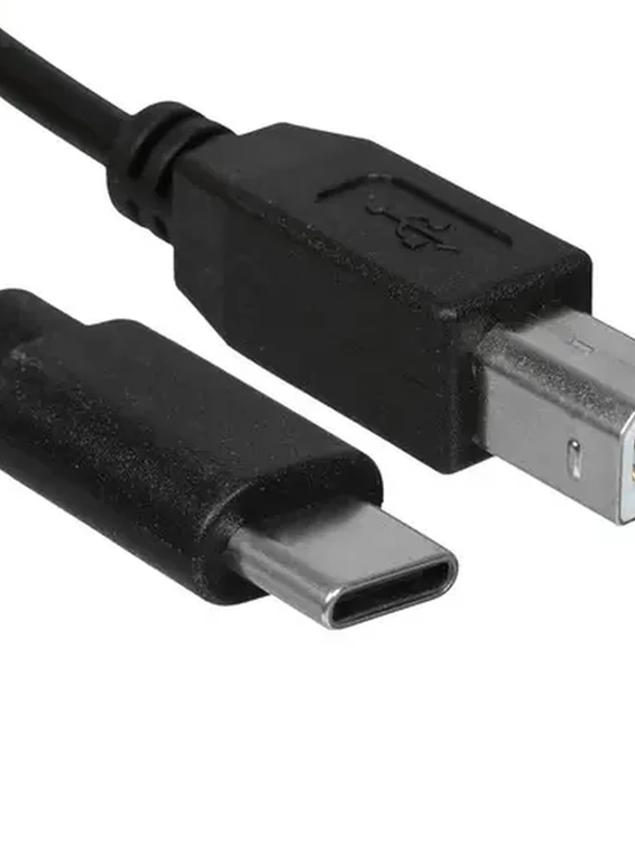 Кабель USB-C 2.0 (M) - USB B (M), 2m, DEXP [UcmUbmBSi200V2] Черный