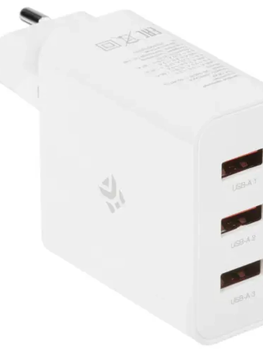 СЗУ DEXP CW42AAA [42W, 3xUSB-A, QC 2.0, 3.0, OPPO Vooc, белый]