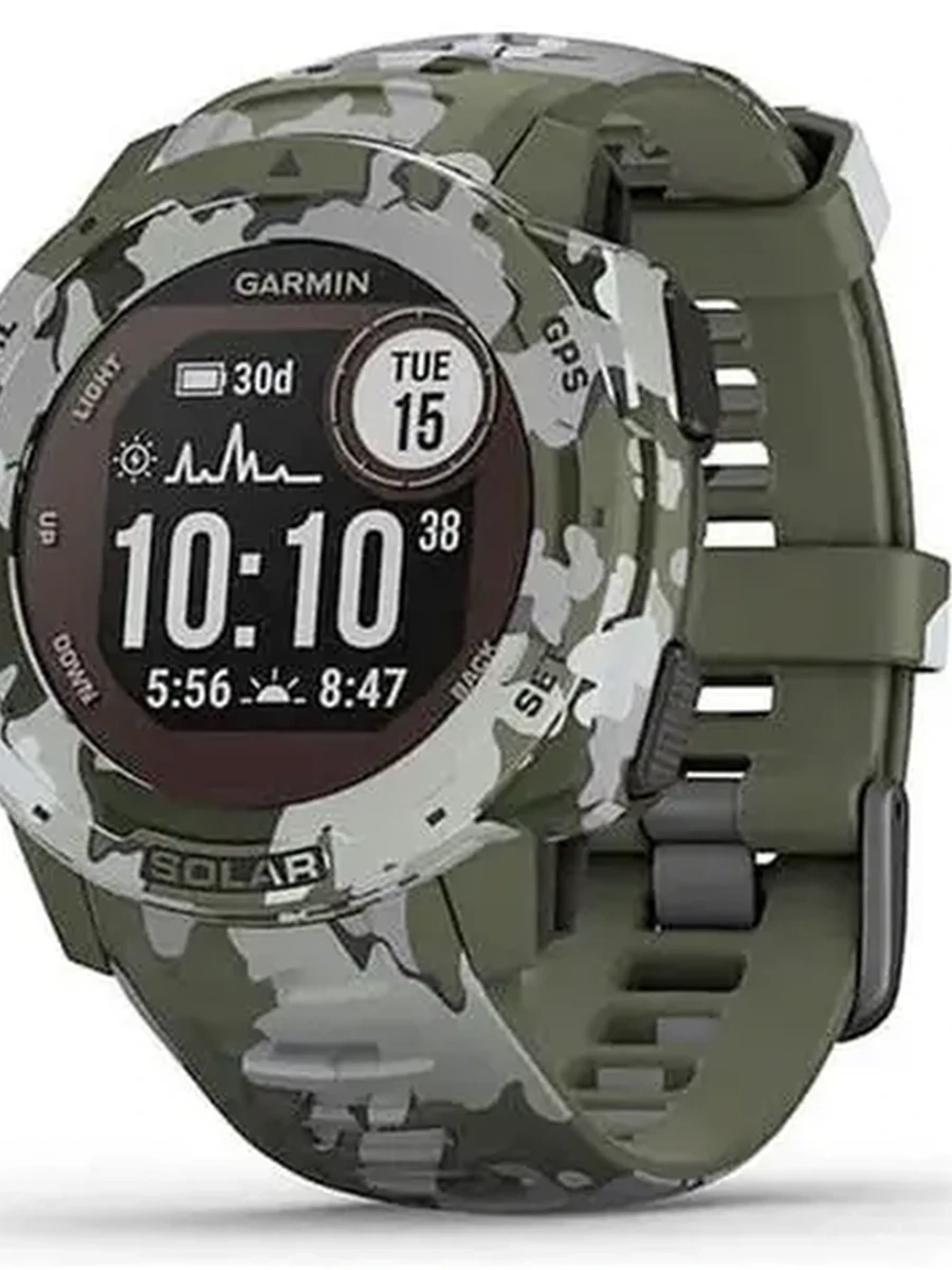 Умные часы Garmin Instinct 45mm Solar Camo Edition