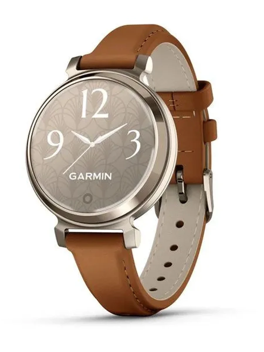 Умные часы Garmin Lily 2 Classic Cream Gold With Tan Leather Band