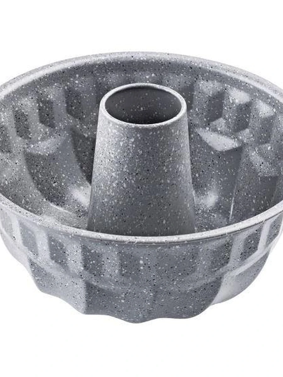 Форма круглая с отверстием для выпечки кекса с антипригарным гранитным покрытием