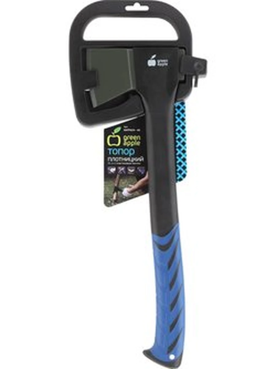 Топор плотницкий GREEN APPLE GATP024-45  пластиковый чехол 45 см