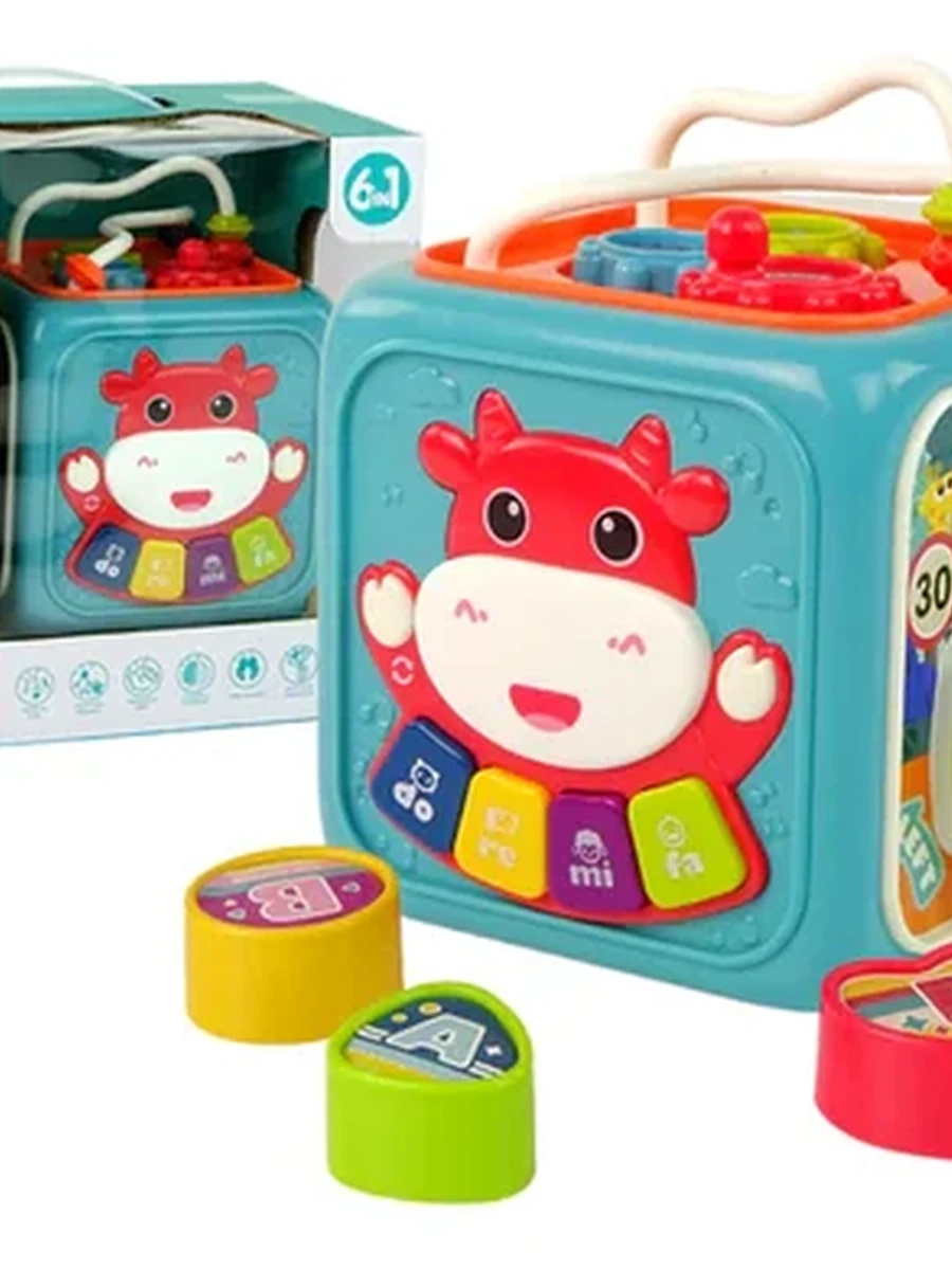 Развивающий игровой центр 6-в-1 «Веселый куб»!