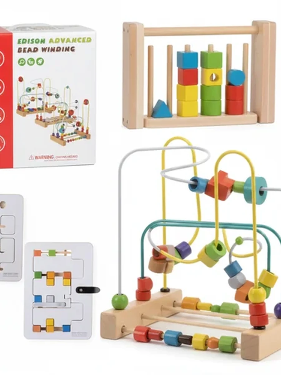 Деревянная игрушка для мелкой моторики
