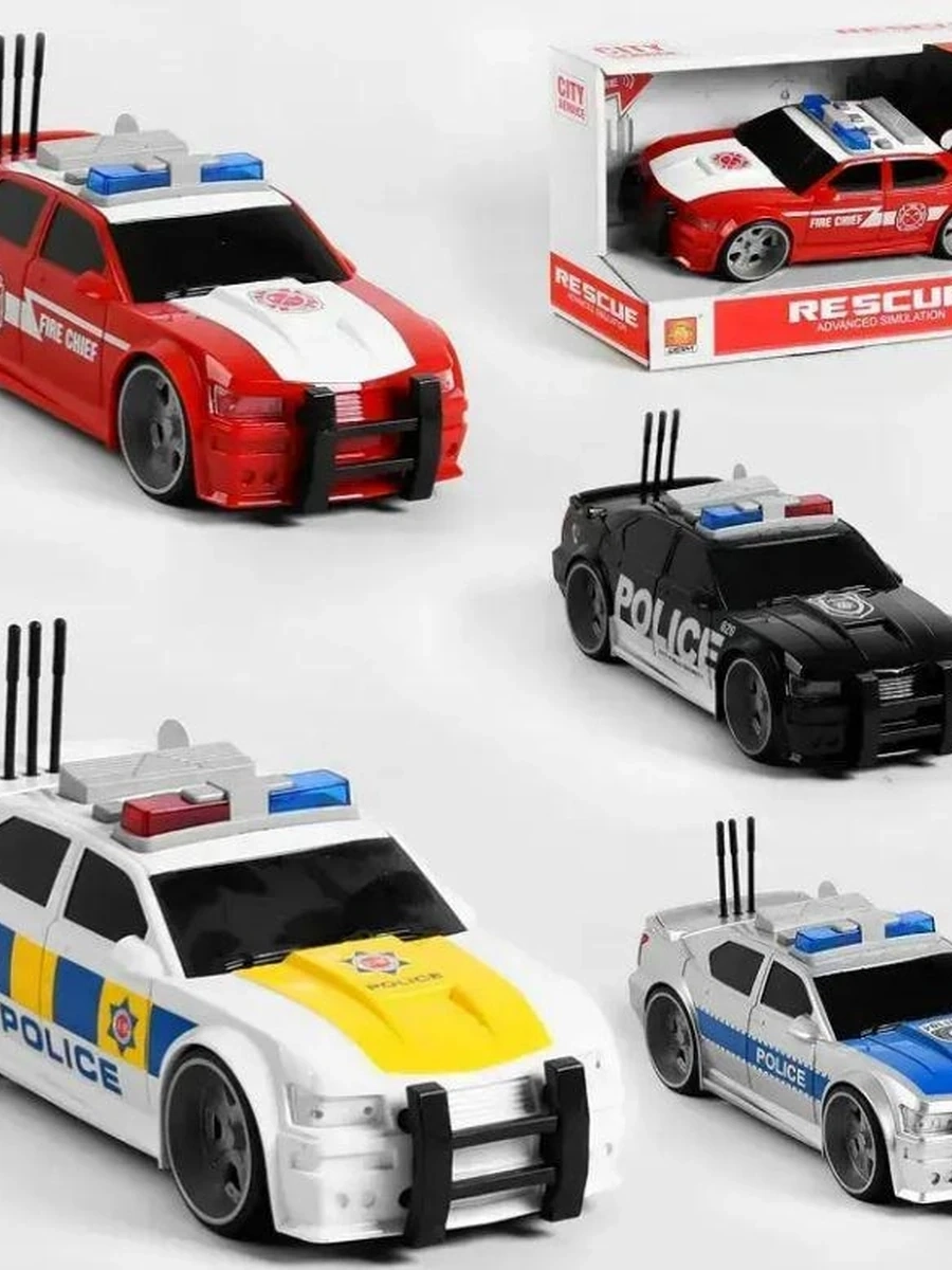 Игрушечная полицейская машина инерционная (1 штук)