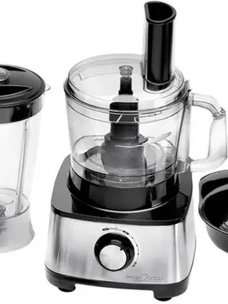 Кухонный комбайн Profi Cook PC-КМ 1063 серебристый [1200 Вт, чаша - 1.2 л, соковыжималка, блендер, терка]
