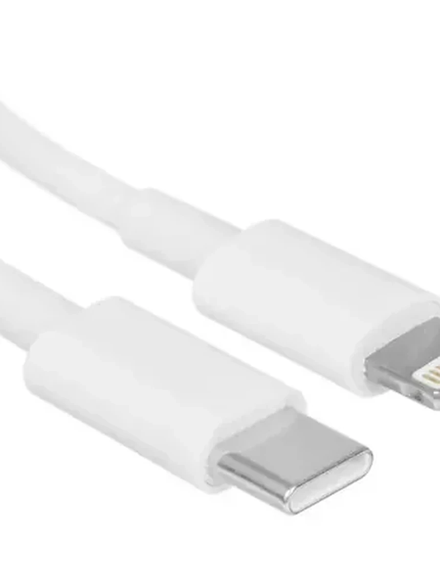 Кабель 8 pin - USB-C DEXP (1,2м, 3А, Круглый, TPE оплетка, PC коннекторы, Белый, обычный)[DD8C3A0TPL12RWGB]