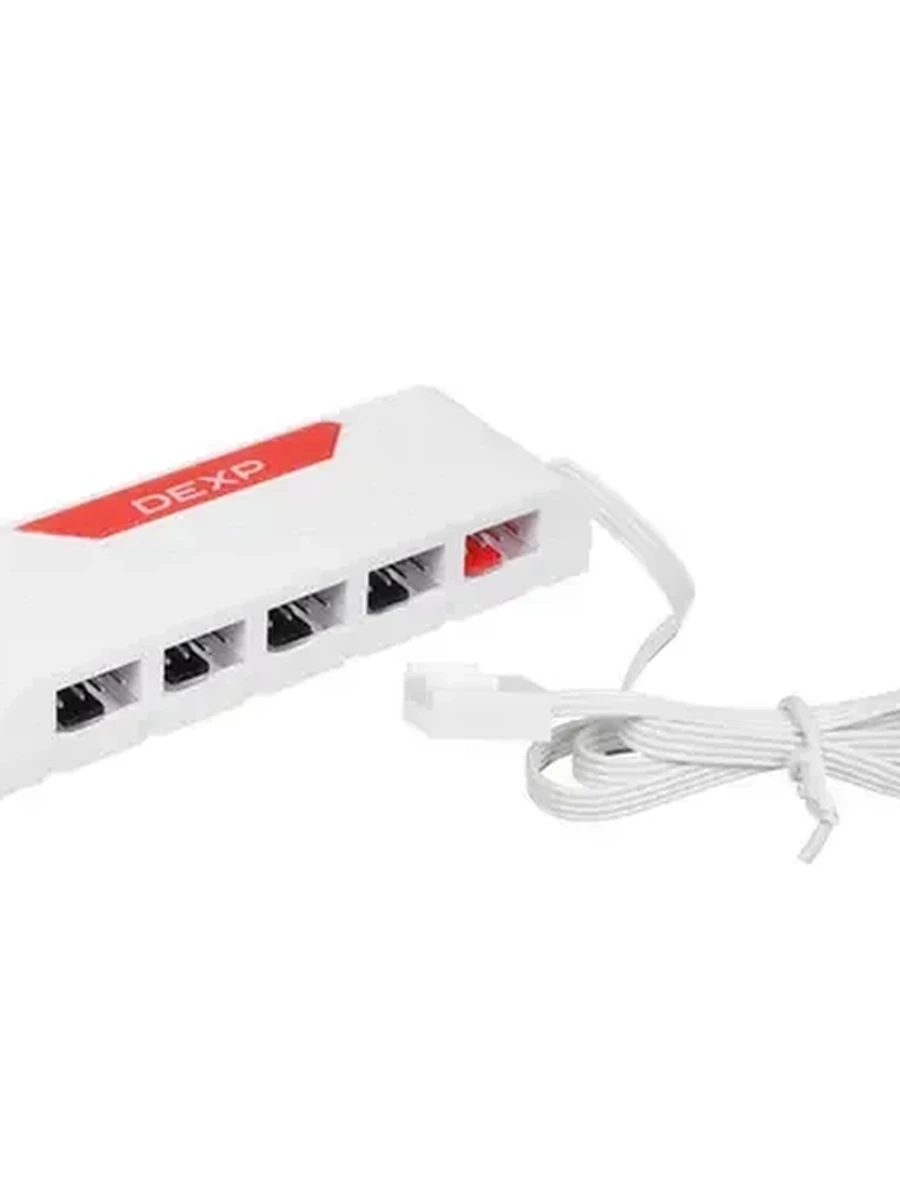 Разветвитель питания DEXP DAPFS-F5 [5 вентиляторов, белый]