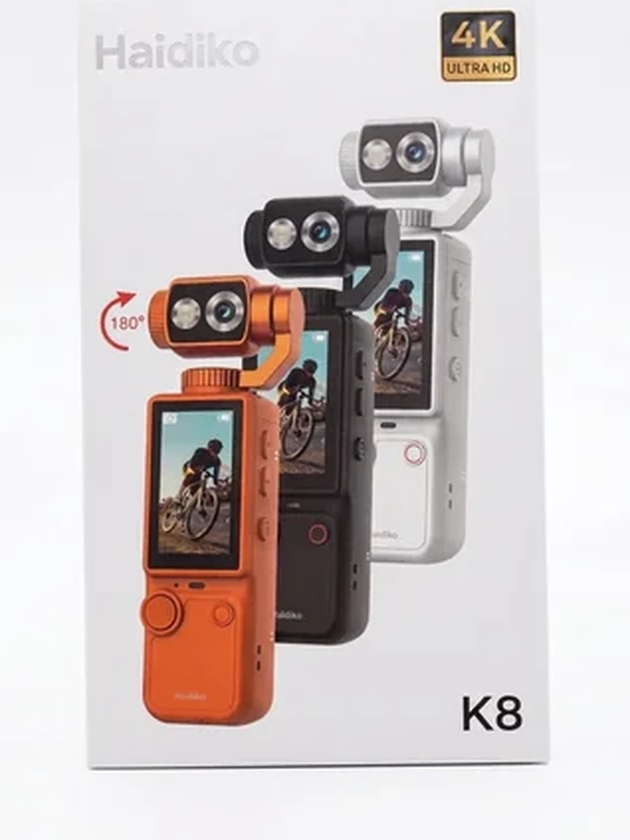 Haidiko K8 4K Ultra HD Карманная Экшн-Камера с 180° Стабилизатором Видео