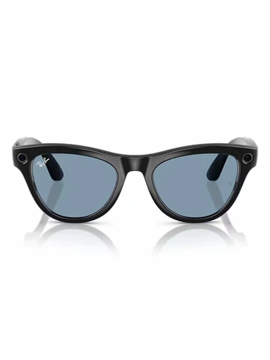 RAY-BAN META GEN 1 SKYLER S52 SHINY BLACK TRANSITIONS CERULEAN BLUE