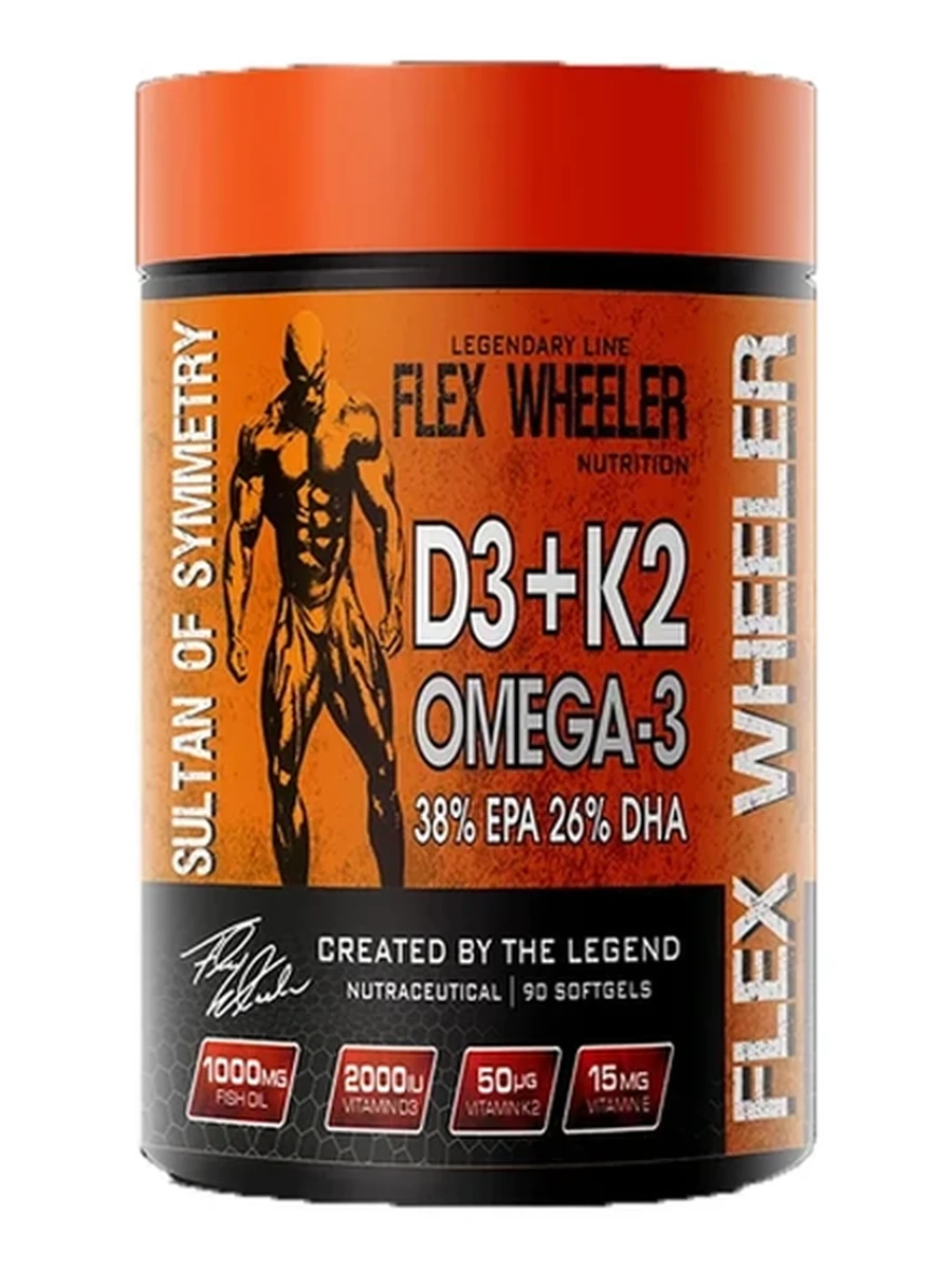 Омега 3+D3+K2 Flex Wheeler 90капс.