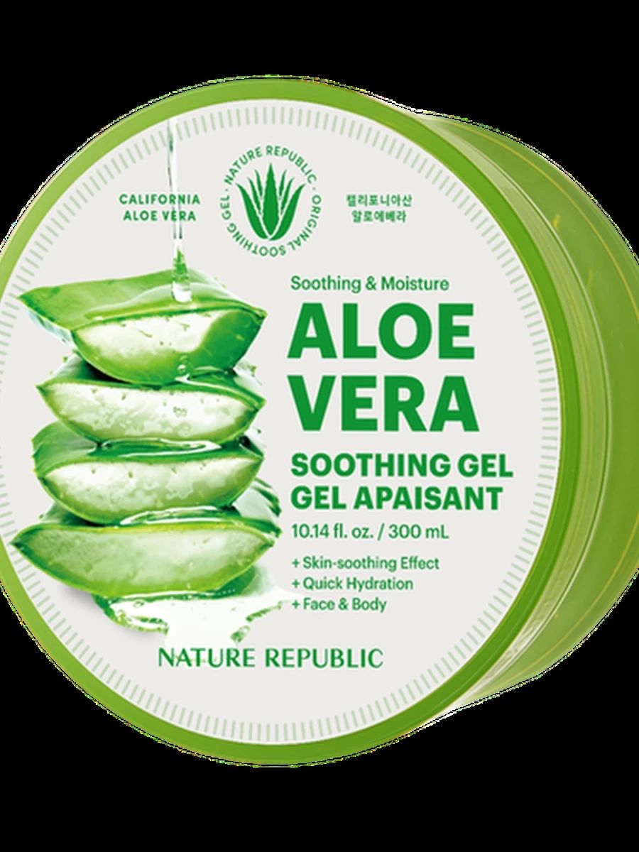Многофункциональный увлажняющий гель для лица и тела Nature Republic Soothing & Moisture Aloe Vera 92% Soothing Gel
